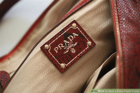 borsa prada brillantini falsa|4 Ways to Spot a Fake Prada Purse .